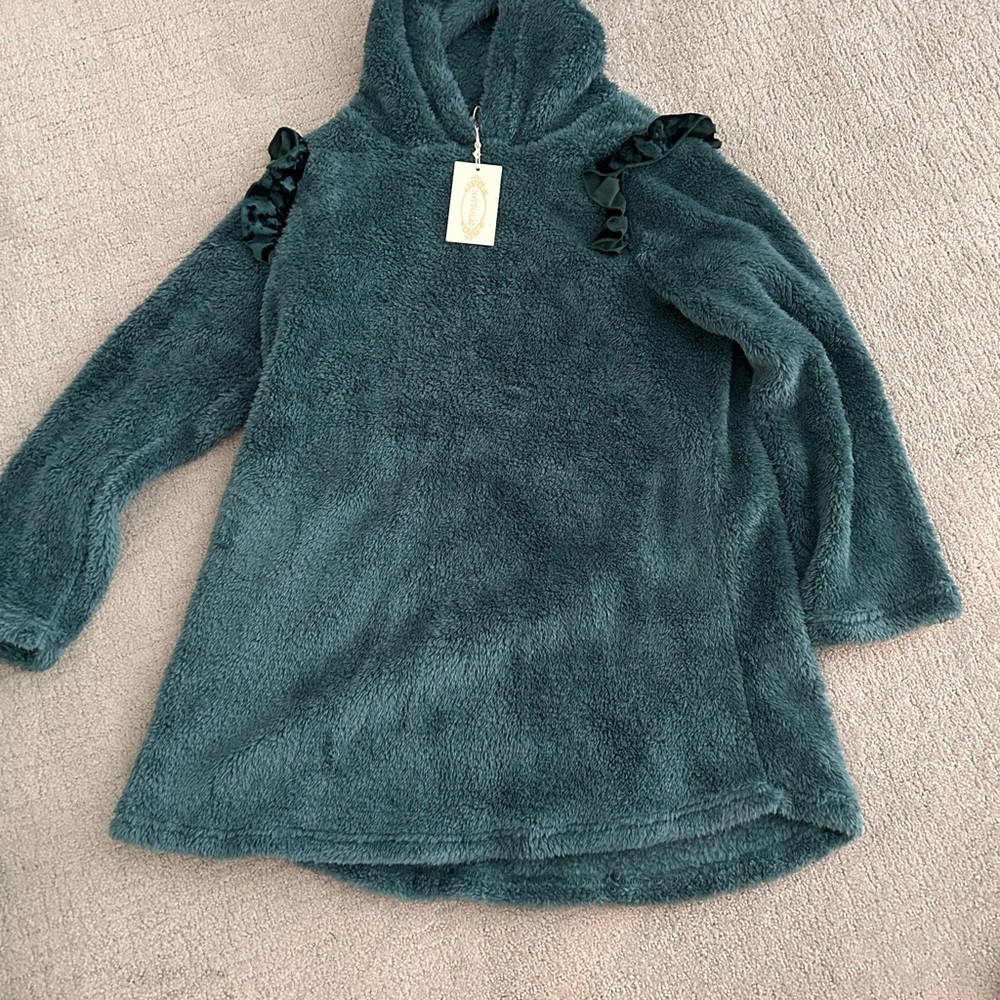 Joyfolie Teal Fleece Jacket